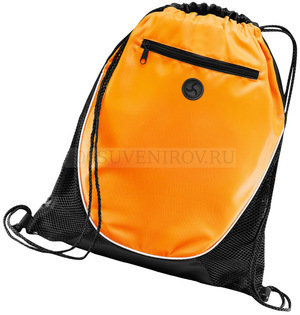 Фото Практичный рюкзак PEEK, оранжевый с термотрансфером