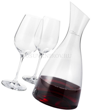 Фото Графин "Prestige" с 2 бокалами для вина «Paul Bocuse» (прозрачный)