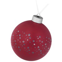 Елочный шар Stars, 10 см, красный и новогодние игрушки