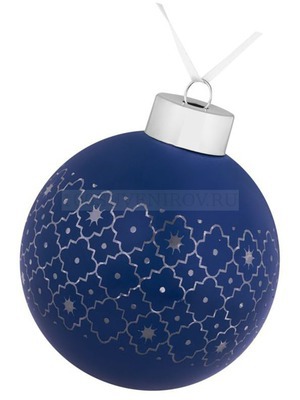 Фото Елочный шар Chain, 8 см, синий