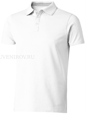 Фото Мужская рубашка поло белая HACKER , серый, размер 3XL