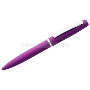 Фото Ручка шариковая Bolt Soft Touch, фиолетовая «Open»