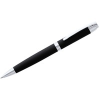 Картинка Ручка шариковая Razzo Chrome, черная, дорогой бренд Rezolution
