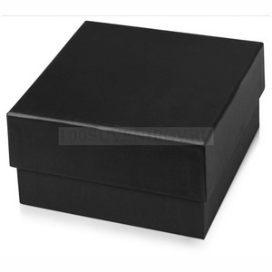 Фото Недорогая подарочная коробка черная CORNERS средняя