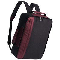 Рюкзак на заказ для ноутбука 2 в 1 twoFold, серый с бордовым