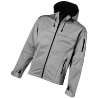 Фотка Куртка софтшел Match мужская, серый/черный из брендовой коллекции Slazenger