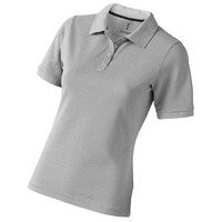 Рубашка поло "Calgary" женская, серый меланж, Серый меланж, XL