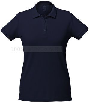 Фото Женская рубашка поло темно-синяя VIRMA LADY, размер S