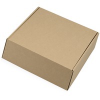 Картонная коробка подарочная крафт 25,4х24,4х10 см 