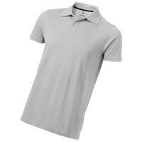 Рубашка поло "Seller" мужская, серый меланж
