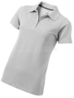 Фото Рубашка поло "Seller" женская, серый меланж «Elevate», XL