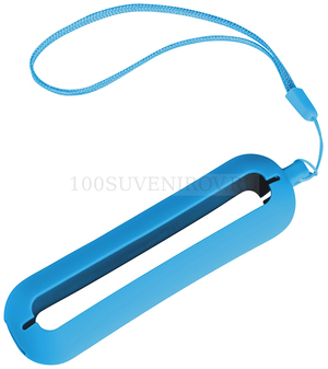 Фото Обложка с ланъярдом к зарядному устройству "Seashell-1", голубой,силикон