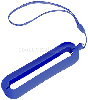 Фото Обложка с ланъярдом к зарядному устройству "Seashell-1", синий,силикон