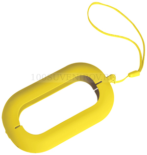Фото Обложка с ланъярдом к зарядному устройству "Seashell-2", желтый,силикон