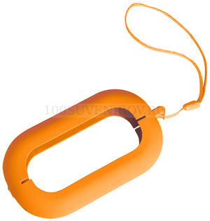 Фото Обложка с ланъярдом к зарядному устройству "Seashell-2", оранжевый,силикон