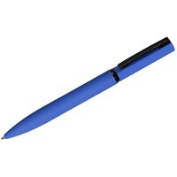 MIRROR BLACK, ручка шариковая, синий, металл, софт- покрытие
