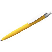 Ручка шариковая желтая с белым из пластика Prodir QS01 PMP-P