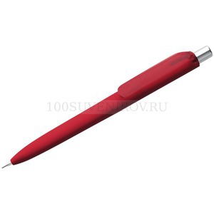 Фото Механический карандаш красный из пластика Prodir DS8 MRR-C Soft Touch