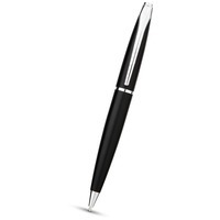 Ручка шариковая черная из металла UPPSALA, черные чернила