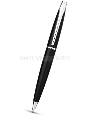 Фото Шариковая ручка черная из металла UPPSALA, черные чернила