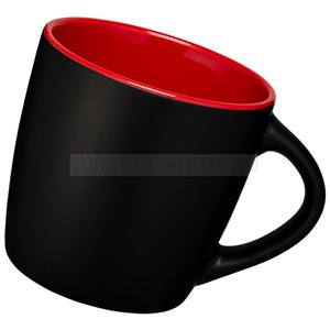 Фото Керамическая чашка Riviera, черный/красный