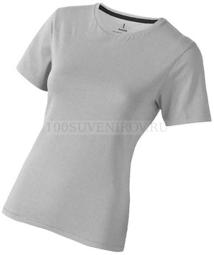Фото Женская футболка серая меланж из хлопка NANAIMO, размер XS