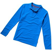 Рубашка поло мужская небесно-голубая POINT с длинным рукавом, L