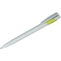Ручка серо-зеленая из пластика KIKI ECOLINE шариковая, серый/зеленый, экопластик