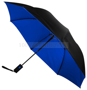 Фото Рекламный зонт "SPARK ДВУХСЕКЦИОННЫЙ, 21", синий для трафаретной печати