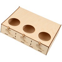 Подарочная коробка «Лист» с окошками,  30 х 21 х 7,5 см 
