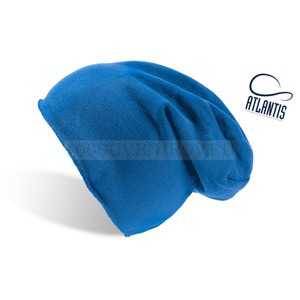Фото Синяя шапка из хлопка BROOKLIN, плотность