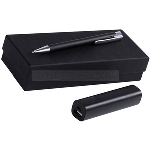 Фото Черный набор из картона SNOOPER: аккумулятор и ручка