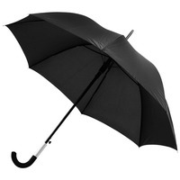 Картинка Зонт трость Arch полуавтомат 23, черный, люксовый бренд Marksman