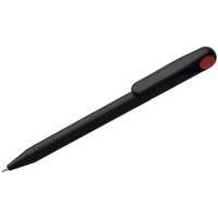 Ручка шариковая черная с красным из пластика Prodir DS1 TMM Dot