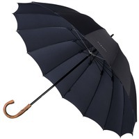 Механический зонт-трость Big Boss с большим куполом, темно-синий и зонты мужские элитные
