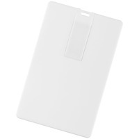 Флешка белый из пластика CARD, 8 Гб