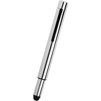 GENIUS, ручка-стилус с флешкой, 4 GB, колпачок, стальной цвет, металл