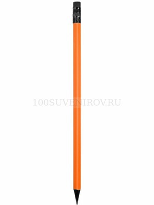 Фото Чернографитовый карандаш оранжевый трехгранный BLACKIE 3D, 0,7 х 0,7 х 19 см