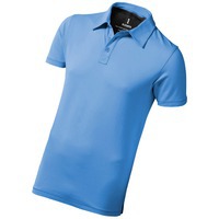 Рубашка поло мужская эластановая MARKHAM , голубой/антрацит, S