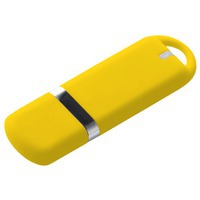 Флешка желтый из пластика MEMO, 8 Гб