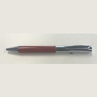 Фото JAZZY, ручка шариковая, хром/бордовый, металл