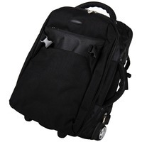 Рюкзак на колесах  Kuman; черный; 36х47  см.; полиэстер 1680D; шелкография