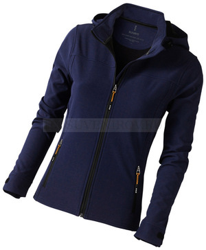 Фото Женская куртка темно-синяя из эластана софтшел LANGLEY, размер XS