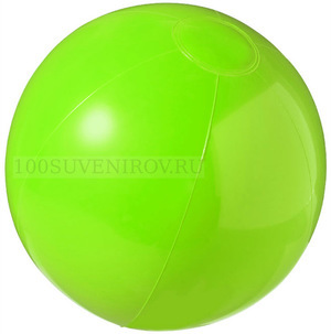 Фото Пляжный мяч зеленый надувной BAHAMAS для тампопечати