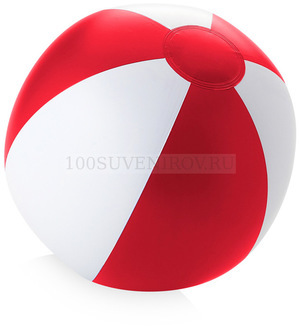 Фото Пляжный надувной мяч Palma, d25 см  (красный, белый)