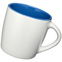 Керамическая чашка "Aztec", белый/ярко-синий