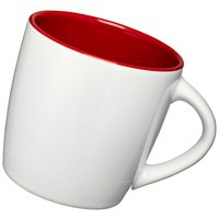 Керамическая чашка "Aztec", белый/красный