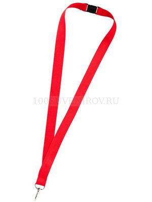 Фото Ремешок на шею с карабином «Бибионе» (красный)