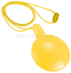 Фото Круглый диспенсер для мыльных пузырей (желтый)