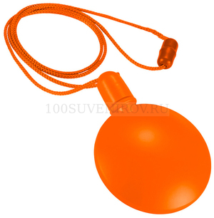 Фото Круглый диспенсер для мыльных пузырей (оранжевый)